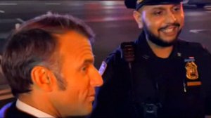 Макрона остановили в Нью-Йорке полицейские