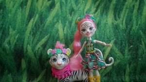 Обзор на Куклу Энчантималс Tadley Tiger и её зверюшку белого Тигра