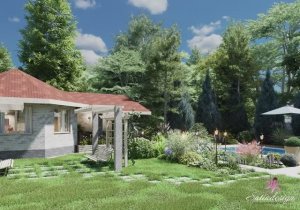 Приморский, ландшафт загородного дома