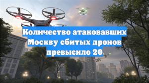 Количество атаковавших Москву сбитых дронов превысило 20