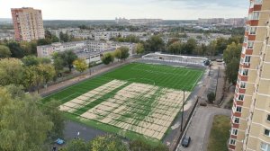 В Малаховке продолжается реконструкция стадиона «Труд»