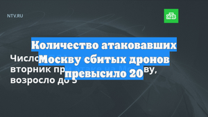 Количество атаковавших Москву сбитых дронов превысило 20