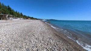 Новый Афон обстановка на пляже