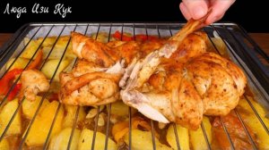 Секрет вкусного ужина🍗 Курица с картофелем в духовке Быстрый и вкусный ужин сытный обед из курицы