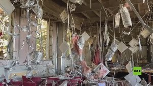 مشاهد لمدرسة متضررة جراء هجوم أوكراني مميت على القرم