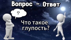 Что такое глупость?
