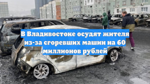 В Владивостоке осудят жителя из-за сгоревших машин на 60 миллионов рублей