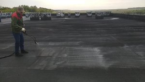 Механизированное нанесение двухкомпонентной жидкой резины ООО НИКА