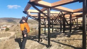 "Парящий" дом из СИП панелей. Серия №2 - обвязка свайно-винтового фундамента