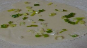 Лепешки с зеленым луком