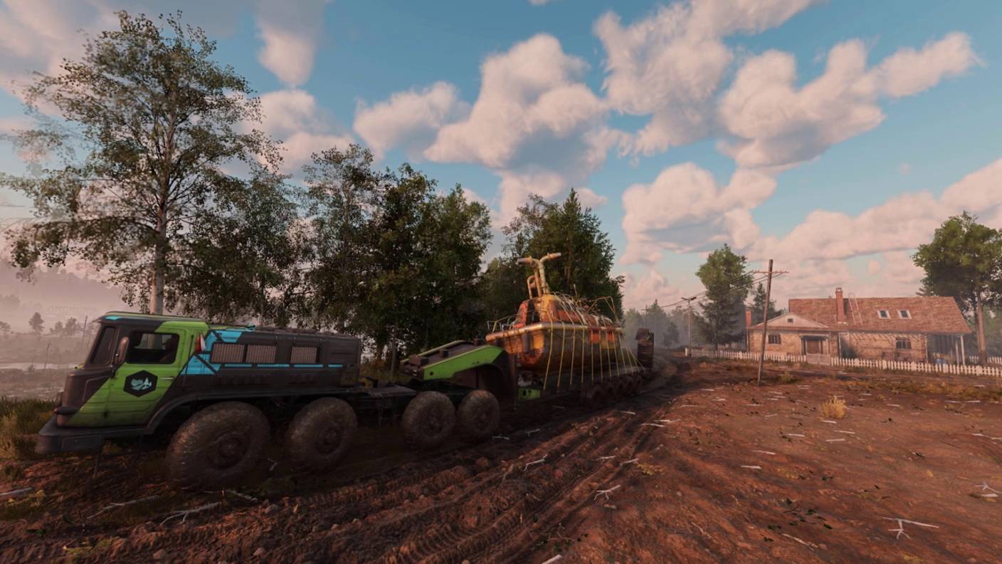 Батискаф на карте «Загрязнение» в RoadCraft