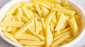 Картофель фри с яичным белком в духовке