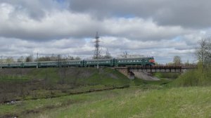 Электропоезд ЭР2К-980 "Лахта", перегон Сапёрная - Пелла