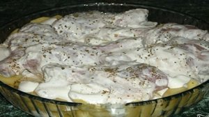 Куриные ножки с картофелем