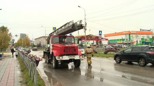 Пожарно-тактические учения в Советском. ТК «Первый Советский»