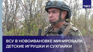 ВСУ в Новоивановке минировали детские игрушки и сухпайки
