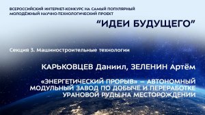 (3-11) КАРЬКОВЦЕВ Даниил Денисович, ЗЕЛЕНИН Артём Евгеньевич