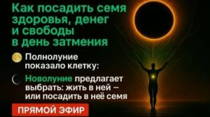 #Новолуние 1.2. Как посадить семя здоровья, денег и свободы. #Полнолуние  #кармическийкоридор