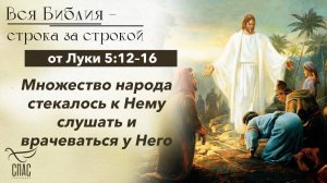 Евангелие от Луки 5:12–16 / Вся Библия строка за строкой