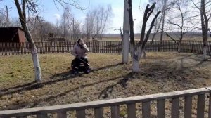 29 марта 2021 г. Готовим полевую кашу, убираем листья за двором.