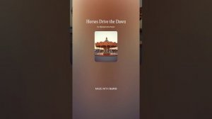Horses Drive the Dawn (2)