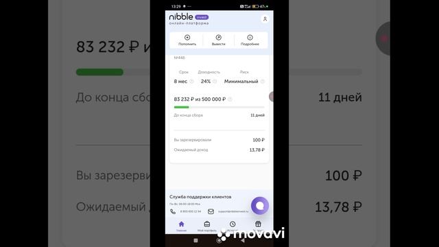 Инвестирую в Nibble livestock 400 руб.