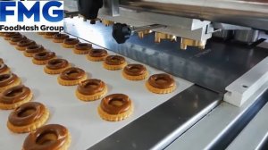 Машина нанесения начинки на печенье