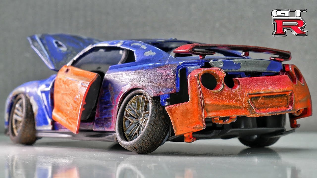 Nissan GT-R R35 РЕСТАВРАЦИЯ МОДЕЛЬКИ АВТО
