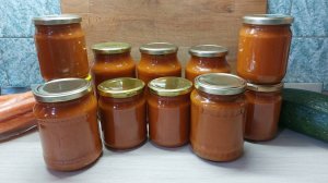 Кабачковая икра на зиму "просто" и "очень вкусно". Готовлю большим объёмом. 23.09.25