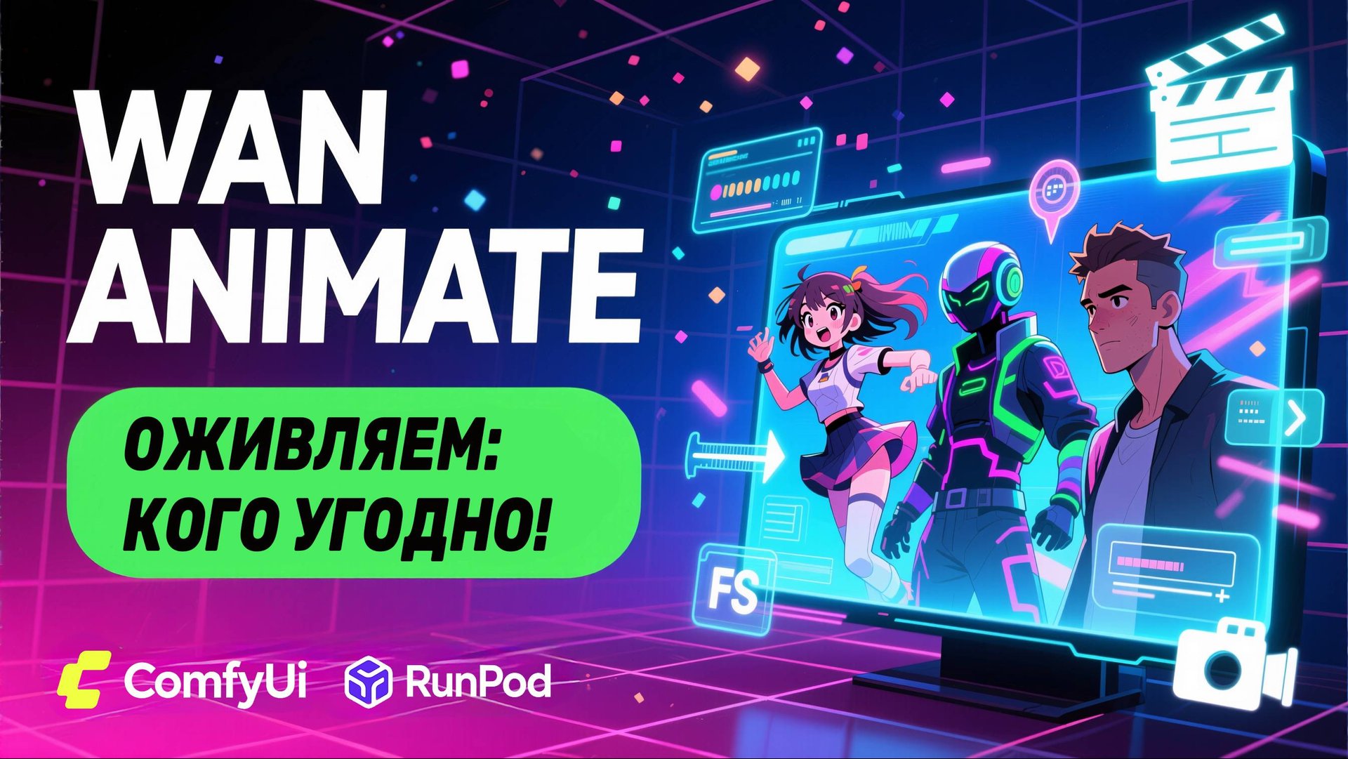 Wan Animate в ComfyUI: Полный Гайд по Генерации Видео и Замене Персонажей | Установка, Workflow смотреть онлайн