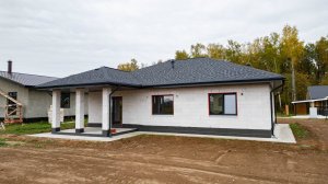 Обзор дома из газобетона. Типовой проект Ulm.