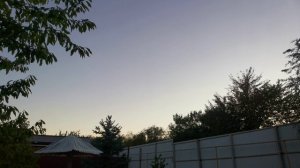 Вечереет, осень, чистое небо