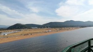 Бурятия. Байкал. Вид на  озеро и на Турка с высоты маяка.