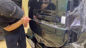 Мурманск: оклейка бронеплёнкой крышки багажника на Haval H9 в S-Class
