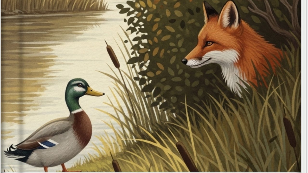 Хитрый Лис и умная Уточка . Автор: Виталий Бианки