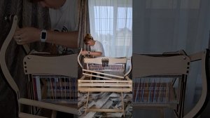 Как самостоятельно установить четырехремизный блок на ткацкий станок 80 см (поменять)