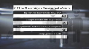 Сводка Госавтоинспекции Сахалинской области за 19-21 сентября