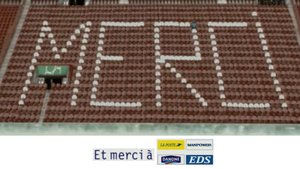 Merci la Equipe de France avec Manpower, Danone, La Poste et EDS