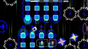 пытаюсь пройти электродинамикс в geometry dash