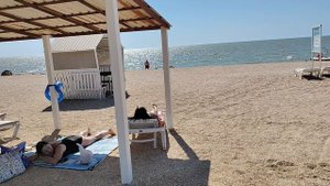 Азовское море. Должанское. Пляж Казачий берег.