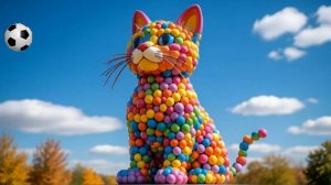 Волшебство шаров: кот оживает