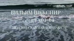 Вильям Шекспир. Сонет № 63-64. Пер. Самуила Яковлевича Маршака (Про чёрный день, когда моя любовь)