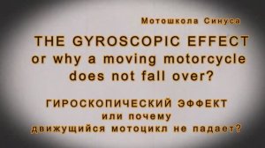Гироскопический эффект или почему движущийся мотоцикл не падает. Мотошкола Синуса