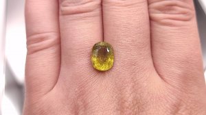 Турмалин Верделит кушон 4.37 ct. Мозамбик + гемм. заключение