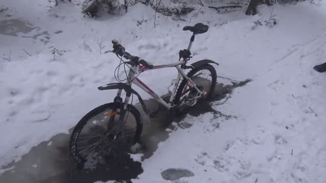 Зимние покатушки на великах.Оларёвская гряда, Вологда 2019