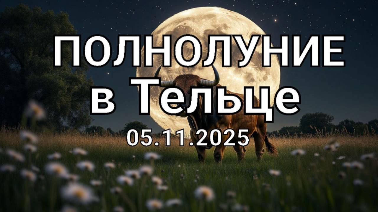 Полнолуние в Тельце. Общий астропрогноз смотреть онлайн