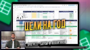 Как поставить ЦЕЛИ на ГОД? БЕСПЛАТНЫЙ ШАБЛОН Google Таблиц | Планирование и Продуктивность