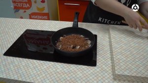 Утреннее меню. Готовим "Гречневая каша с грибами и луком"