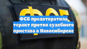 ФСБ предотвратила теракт против судебного пристава в Новосибирске