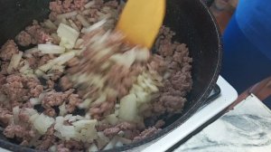 Лазанья на одной сковороде